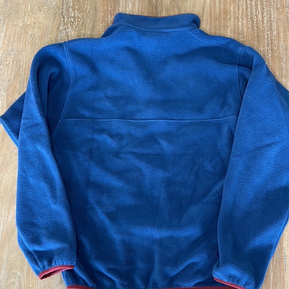 Patagonia Synchilla Size Small Navy/Burgundy Trim Unisex size Small - Picture 2 of 4